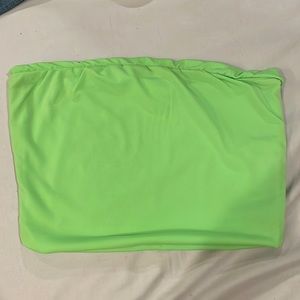 Lime green tube top - S